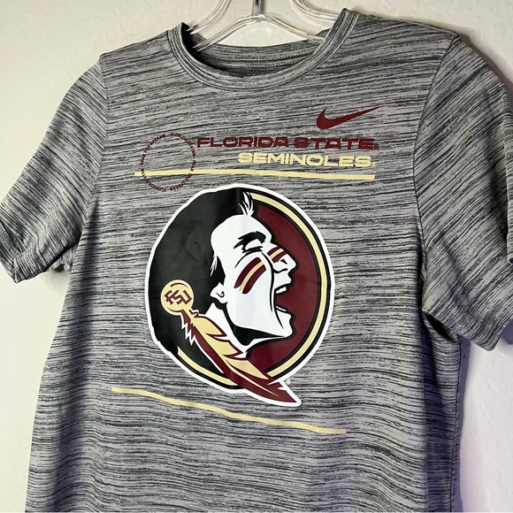 Nike Florida State Seminoles Youth Sideline Velocity Legend Tee Sz L - Picture 3 of 7